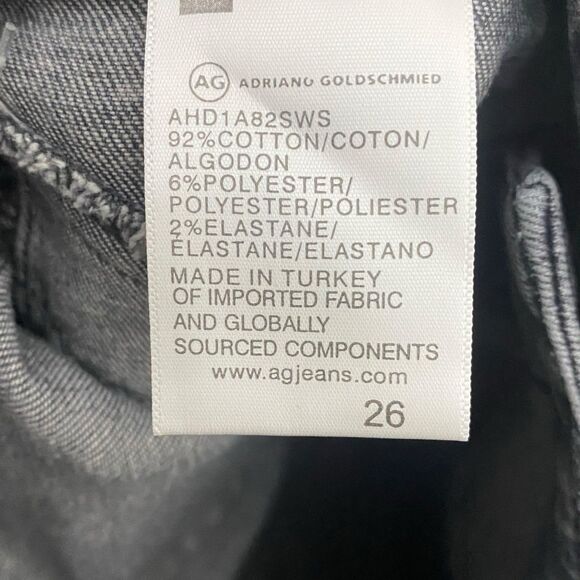 AG Adriano Goldschmied Jeans Womens 26 Gray Farrah High Rise Western Cowgirl NWT - Picture 11 of 12